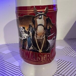 BUDWEISER 43rd Anniversary Limited Edition 2022 Holiday Stein Best buds COA